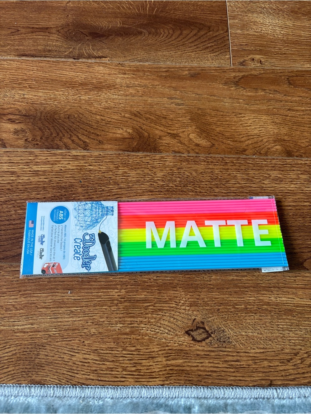Matte Rainbow ABS 3D Printing Filament Sticks